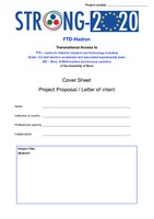 Project Proposal cover sheet (pdf file)