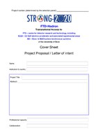 Project Proposal cover sheet (editable pdf)