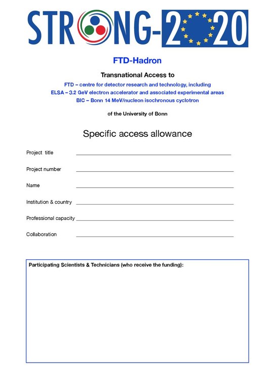 Specific access allowance form (pdf file) Specific access allowance form (pdf file)