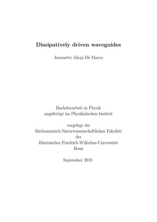 Bachelor thesis Jeannette Alicja De Marco