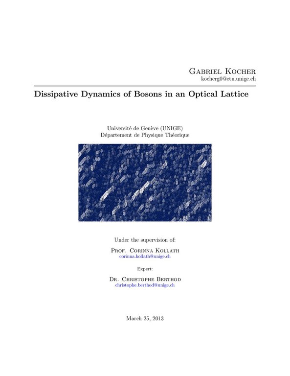 Master thesis Gabriel Kocher