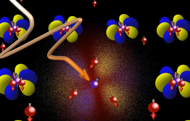 Artist's view of a quasiparticle