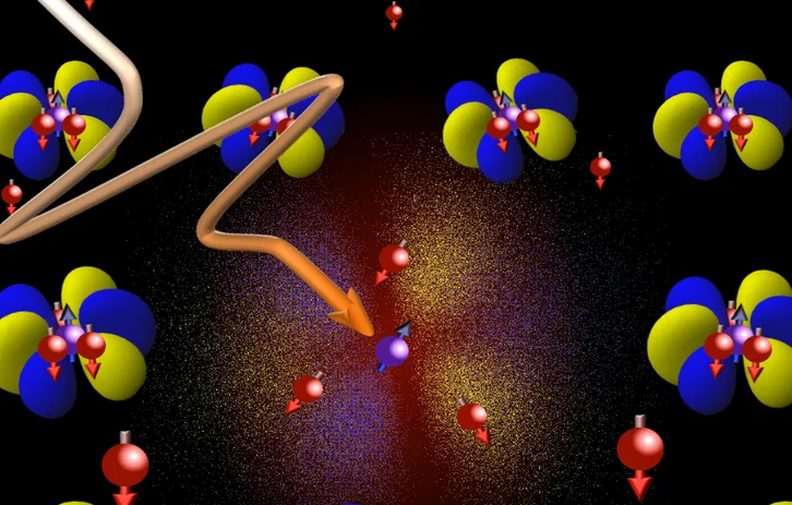 Artist's view of a quasiparticle