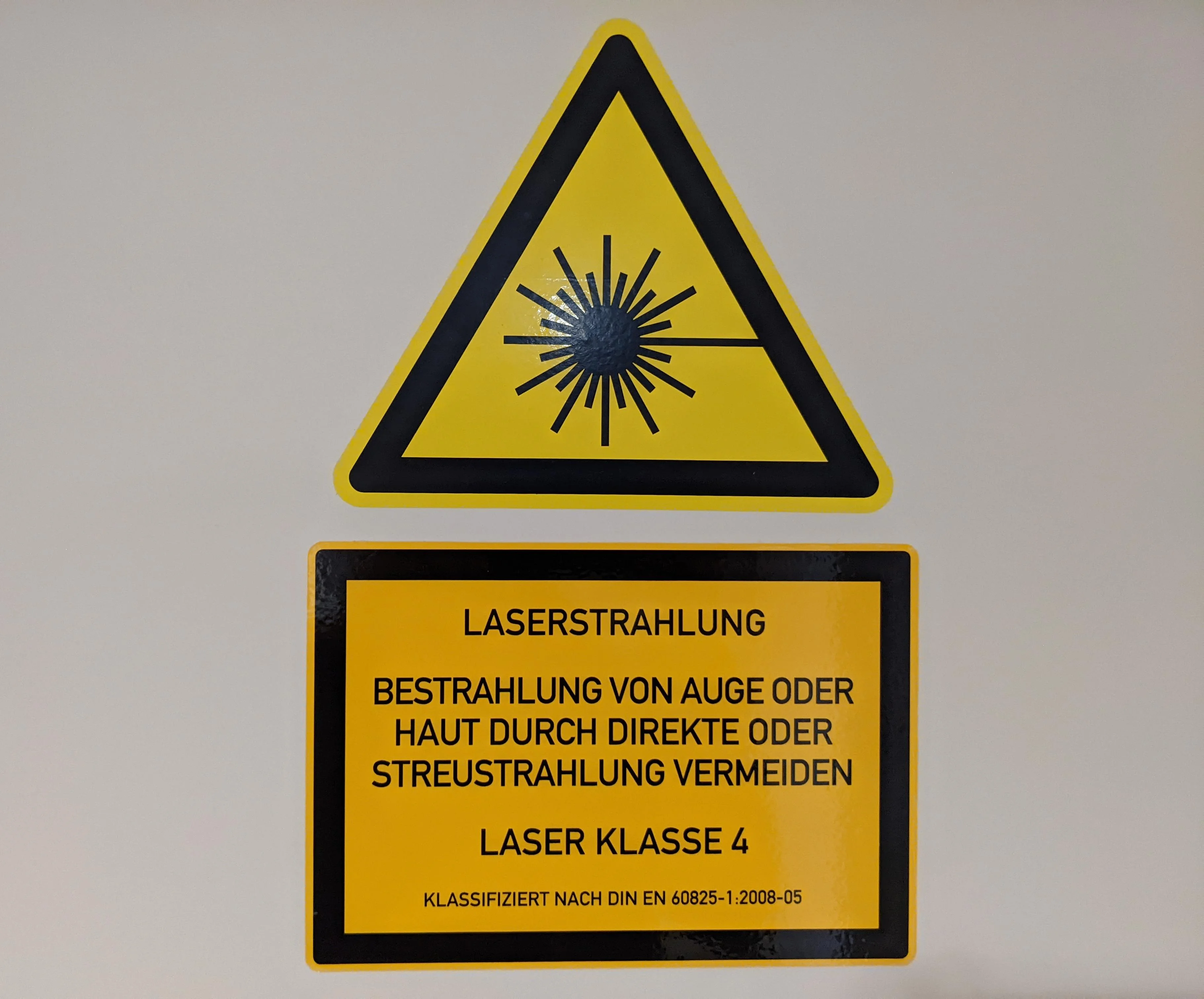 Laserschutz-Laserwarnschild